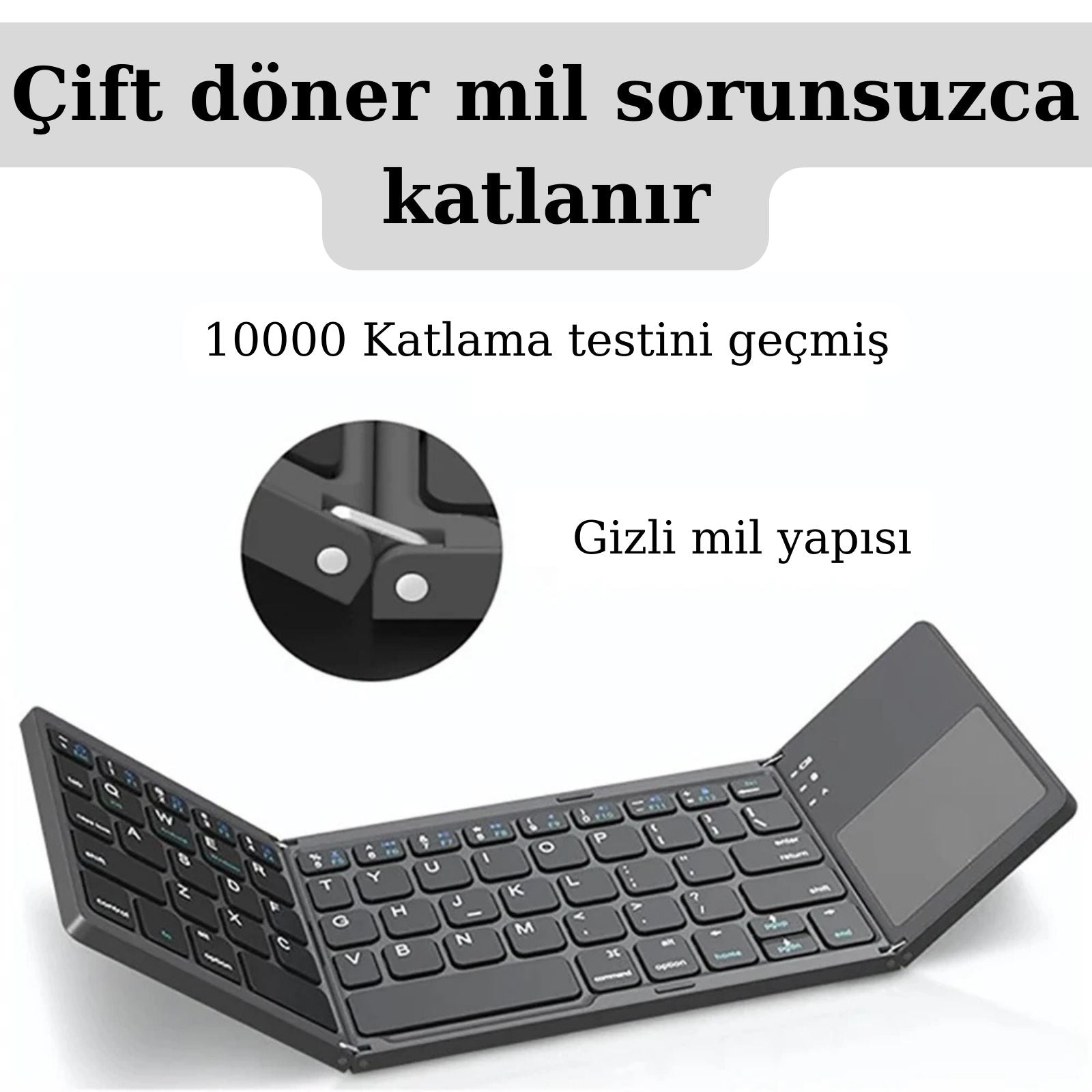 Katlanabilir Mini Bluetooth Klavye